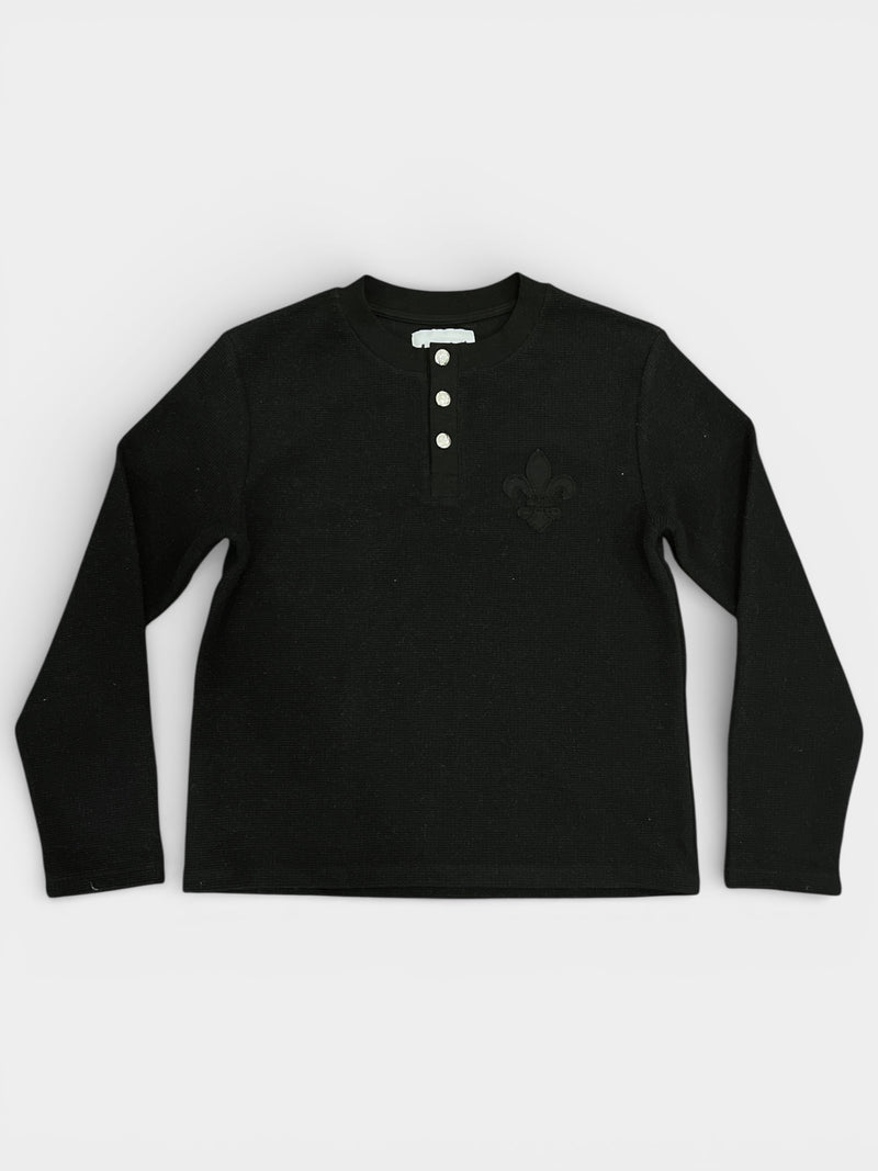 Noir Waffle Longsleeve