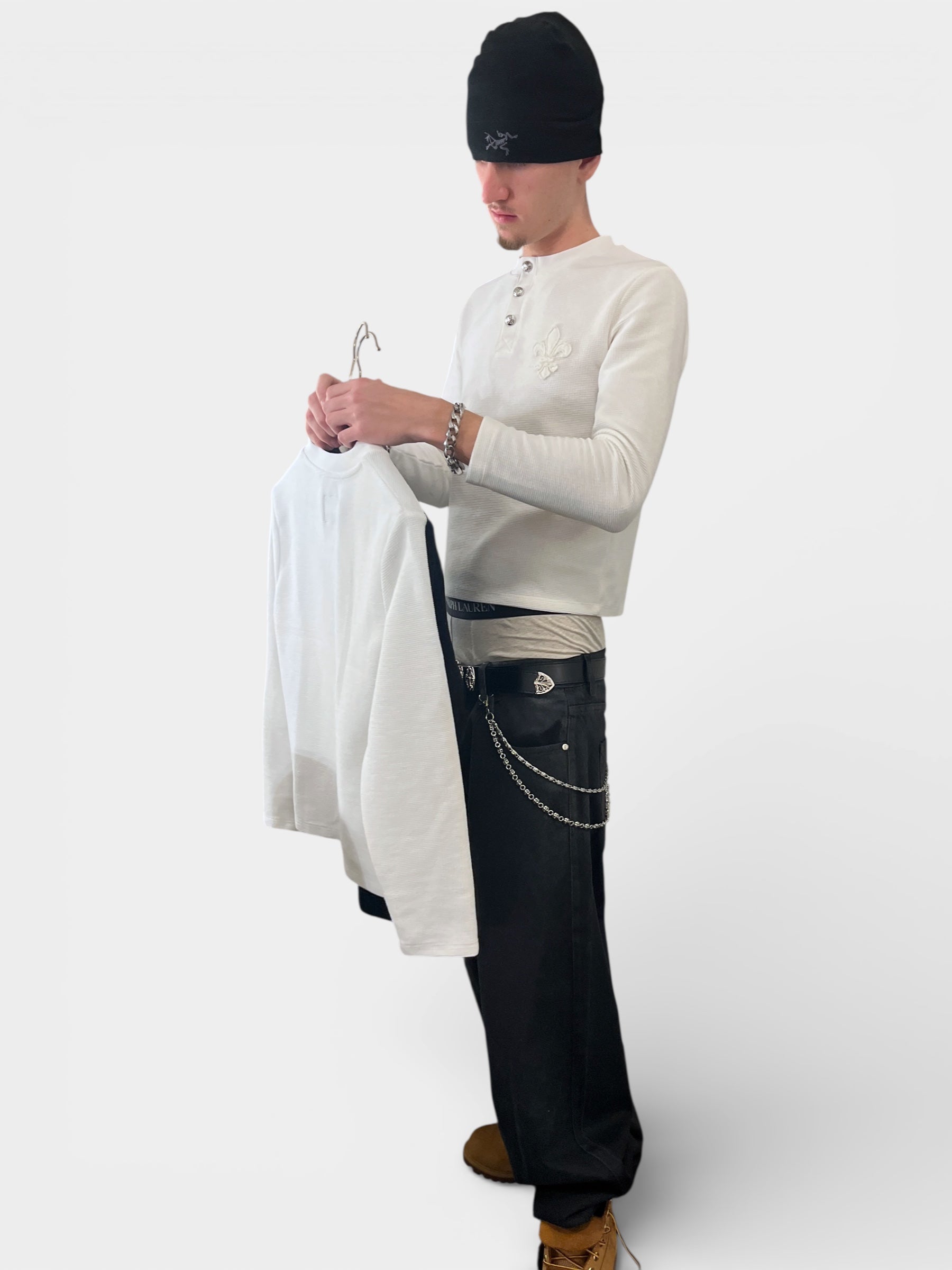 Écru Waffle Longsleeve