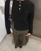 Noir Waffle Longsleeve